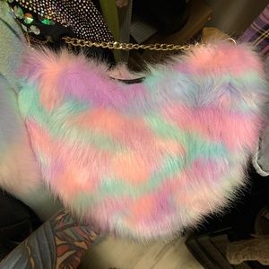 Pastel Furry Purse